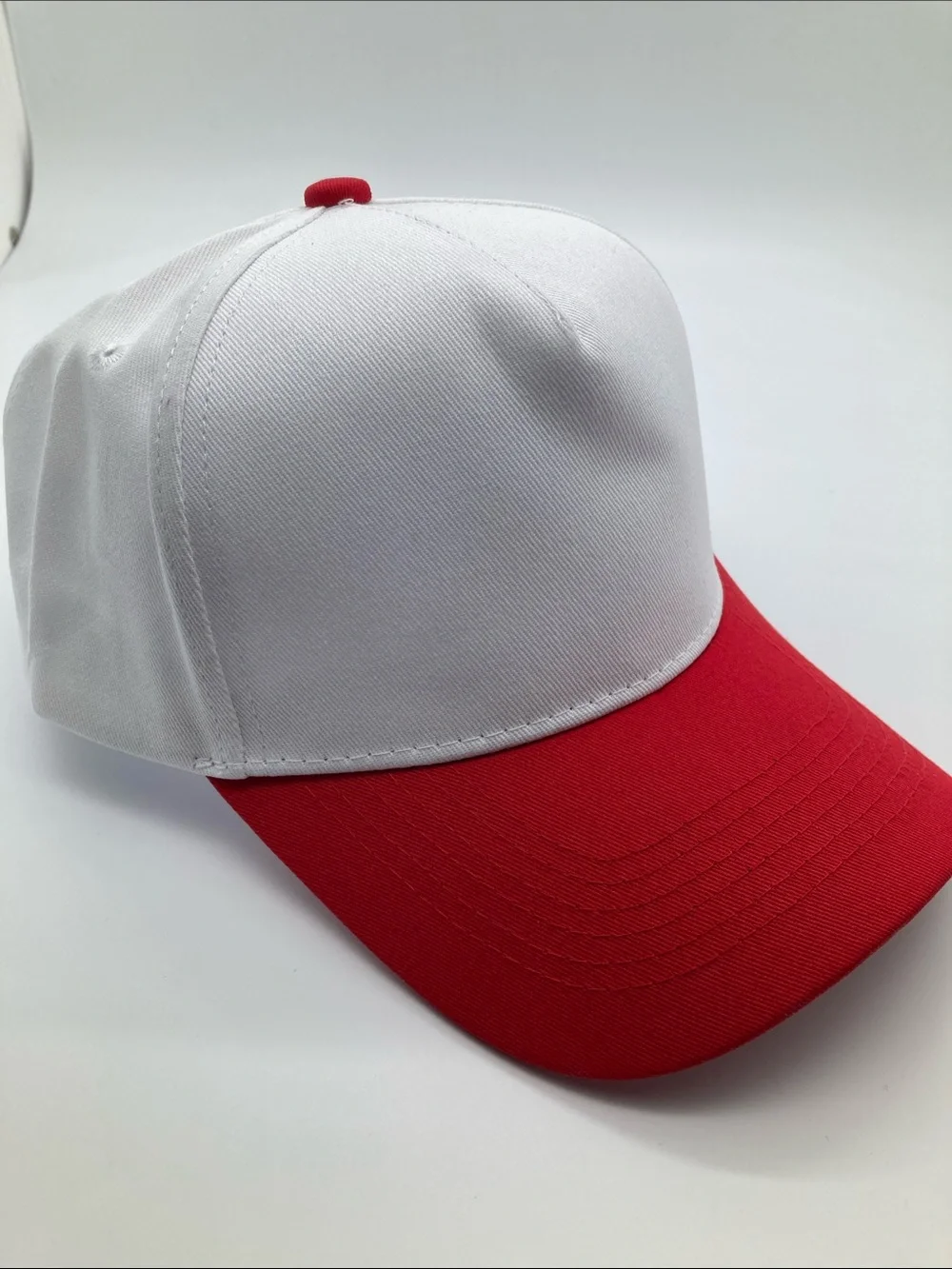 Kids White and Red Baseball Cap - Unbranded